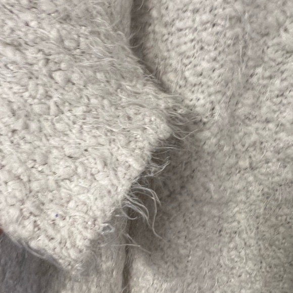 Dreamers Cream Open Cardigan Sweater - Picture 3 of 11